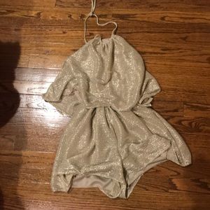 Blouson romper gold